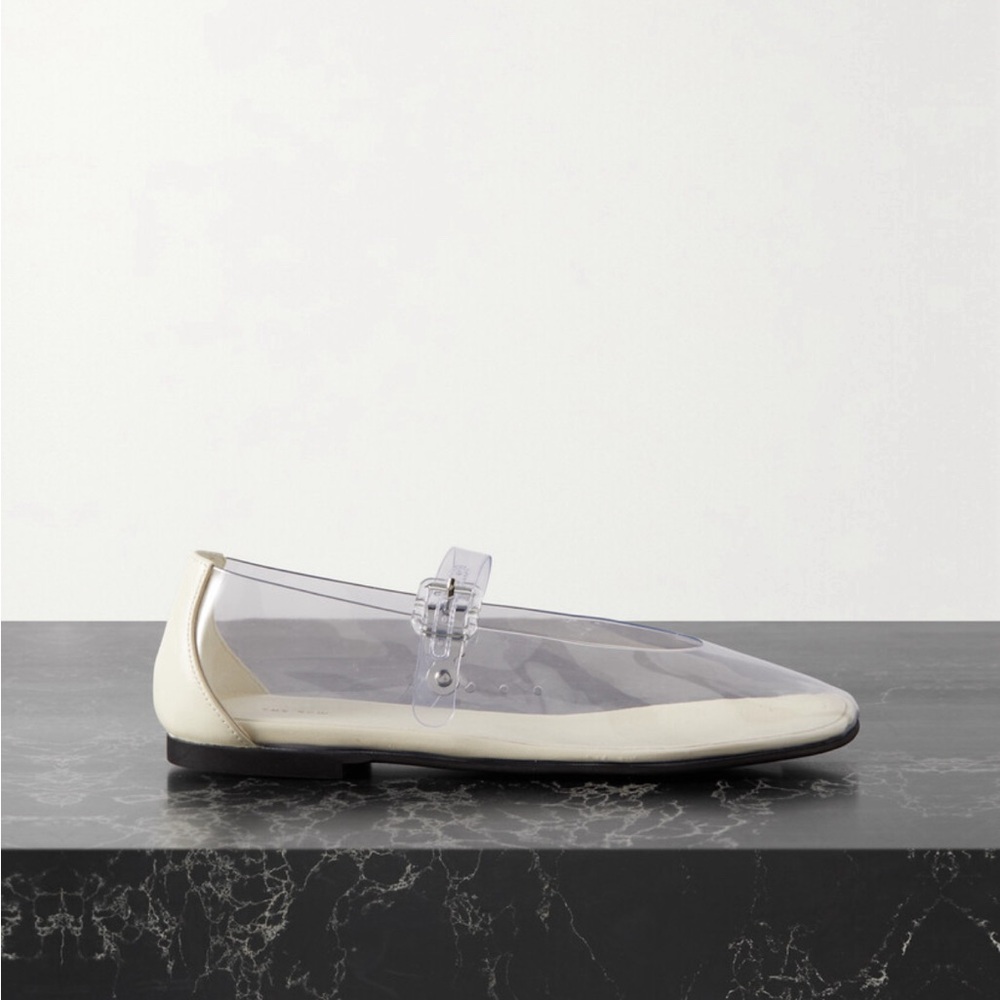 The Row PVC Mary Jane flats